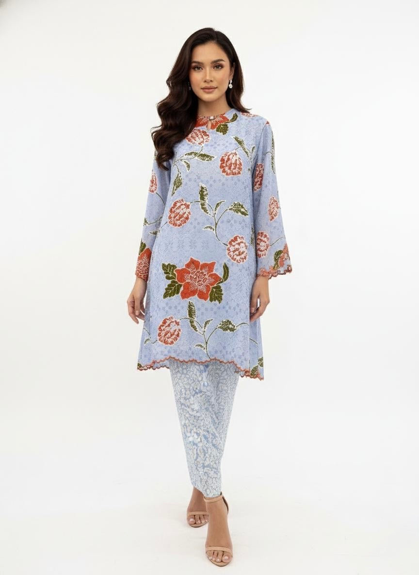 Kurung Ana (Blue Orange)