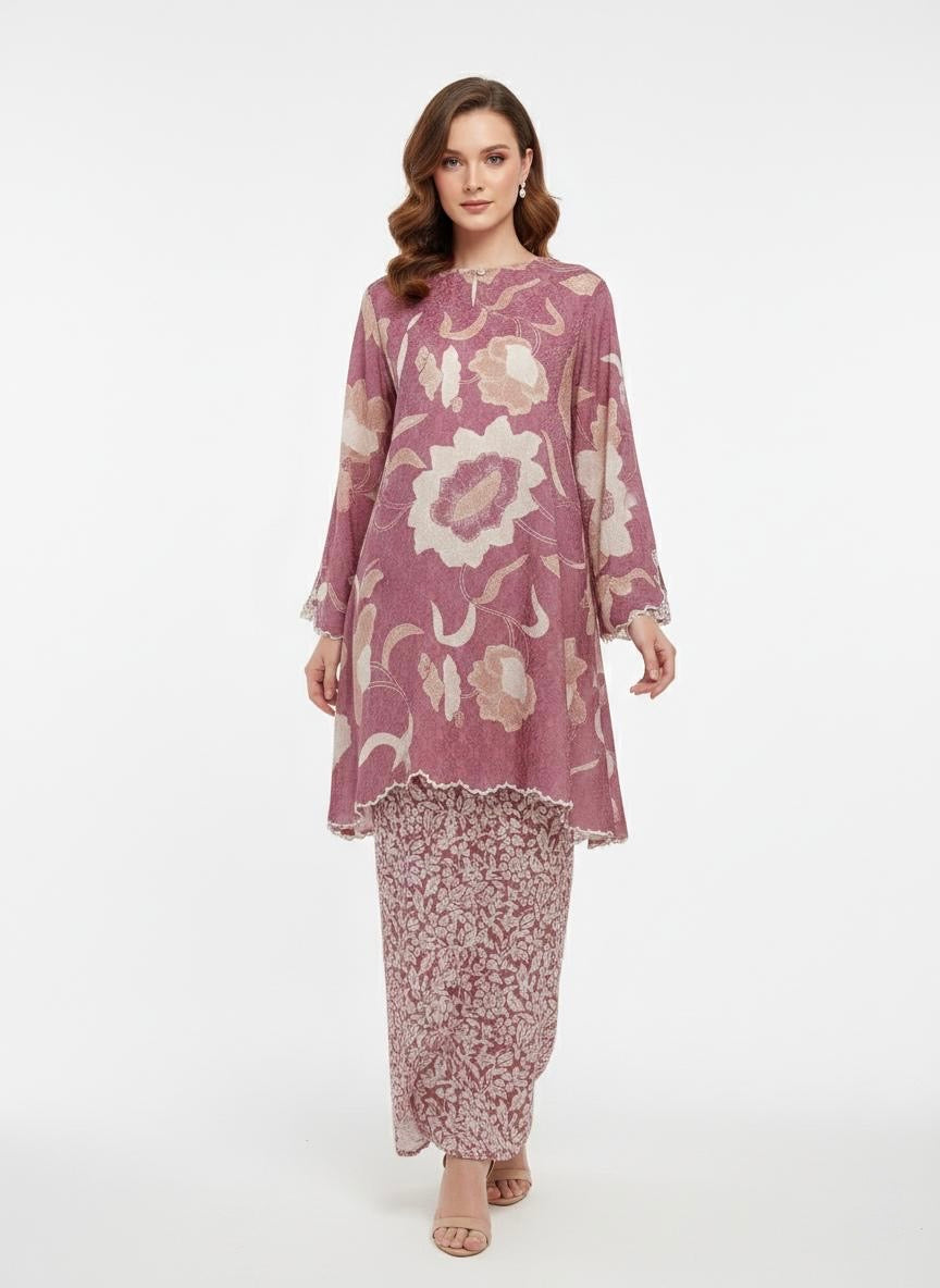 Kurung Ana (Dusty Pink)