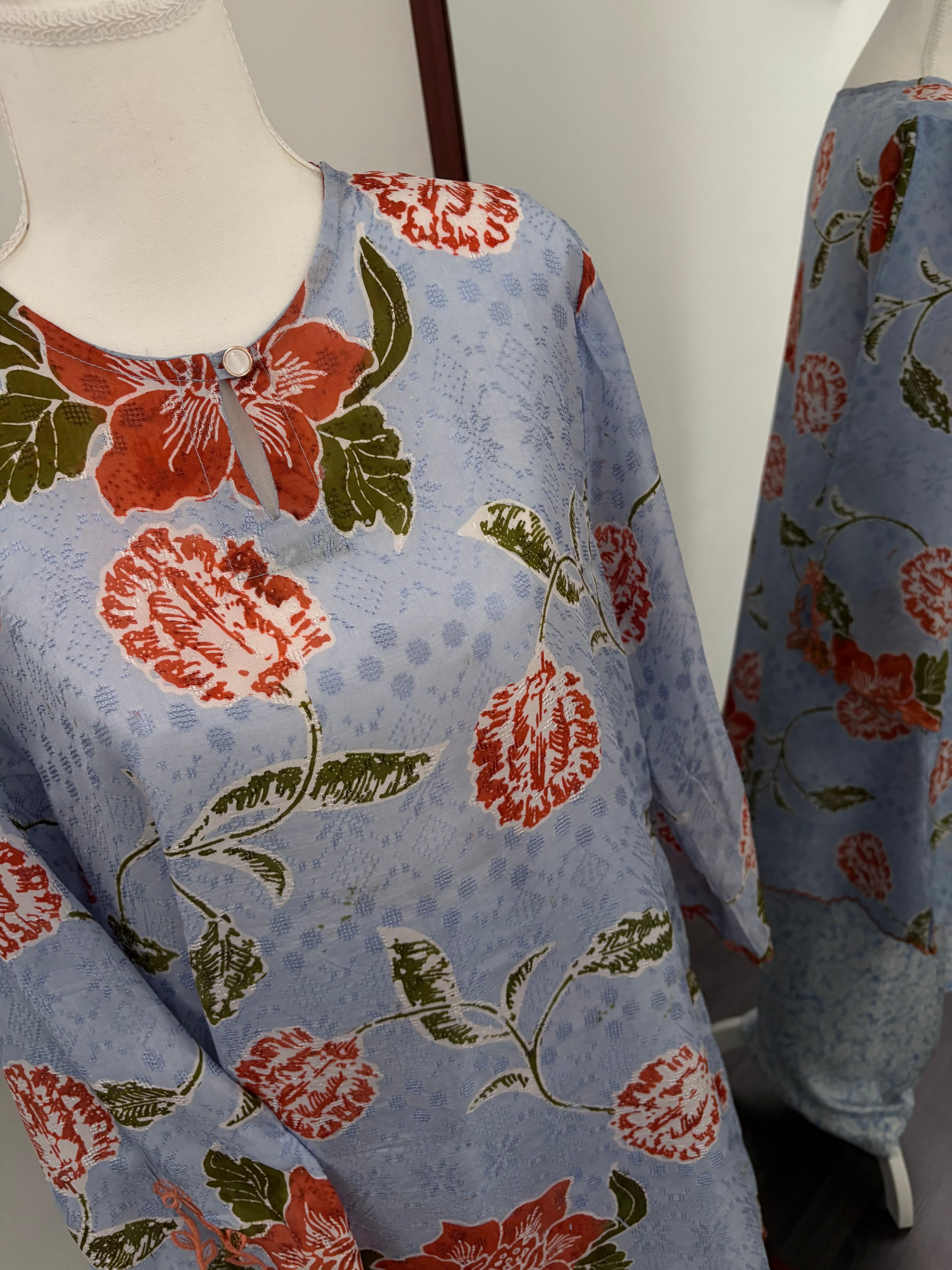 Kurung Ana (Blue Orange)