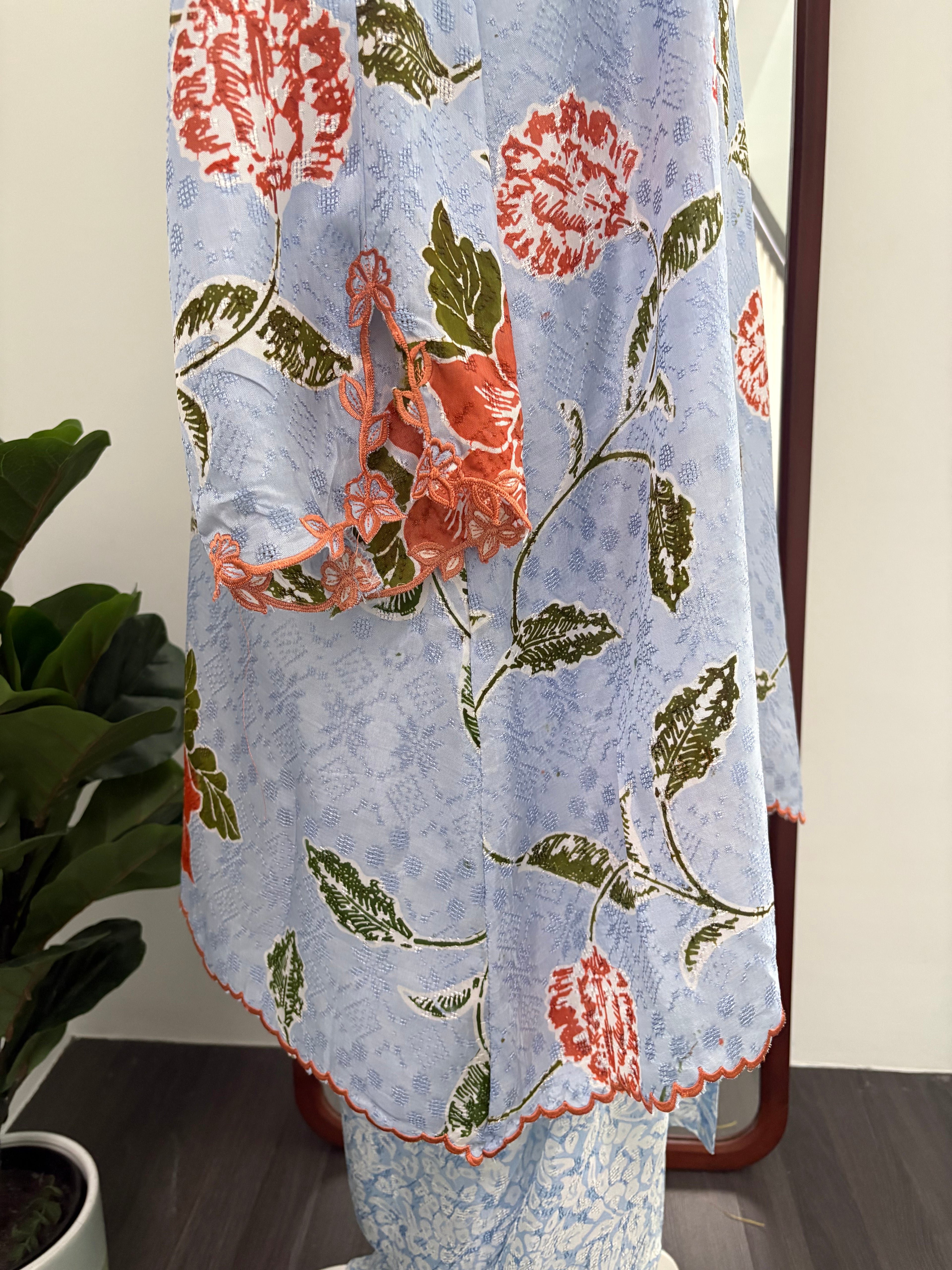 Kurung Ana (Blue Orange)