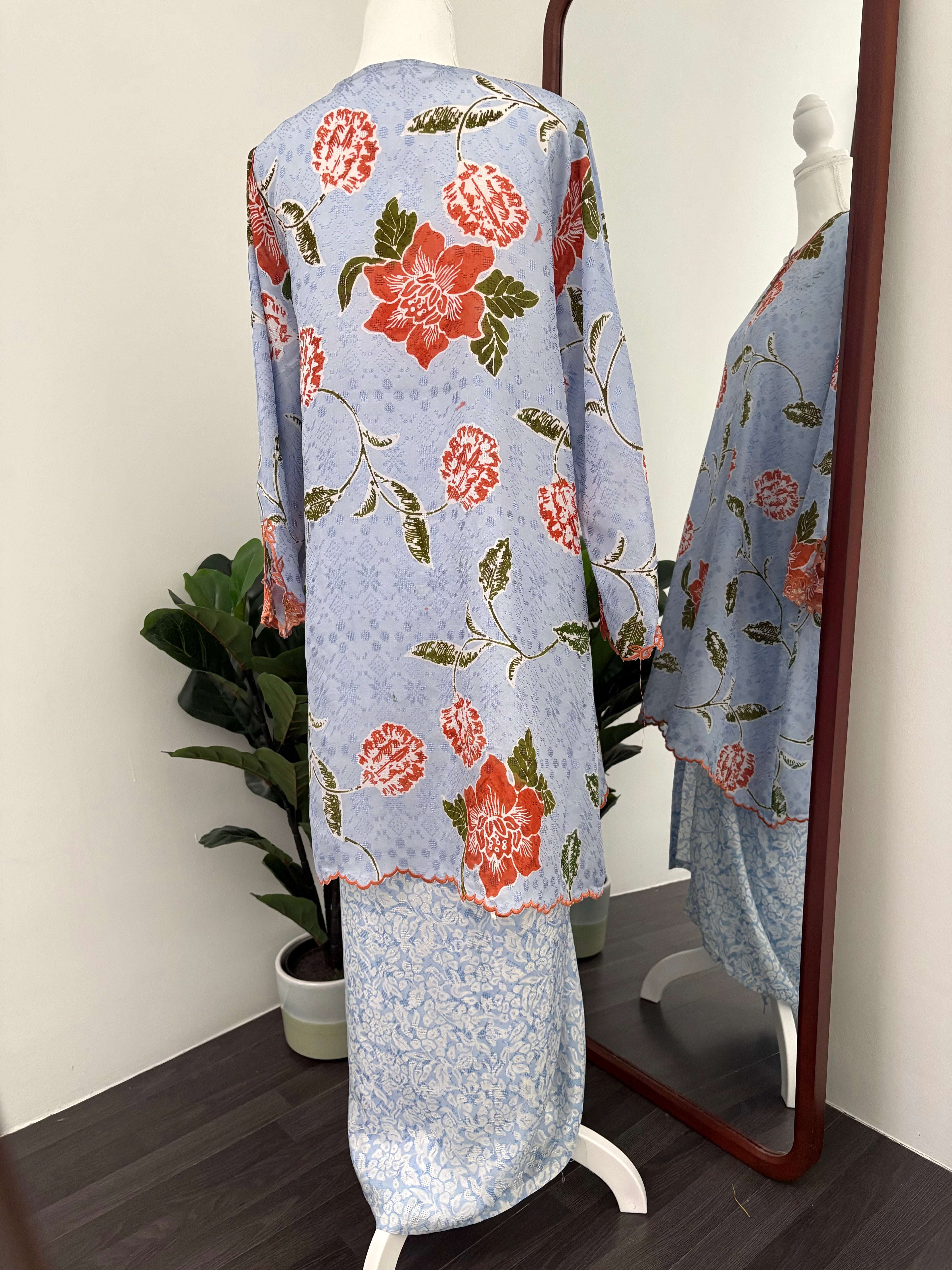 Kurung Ana (Blue Orange)