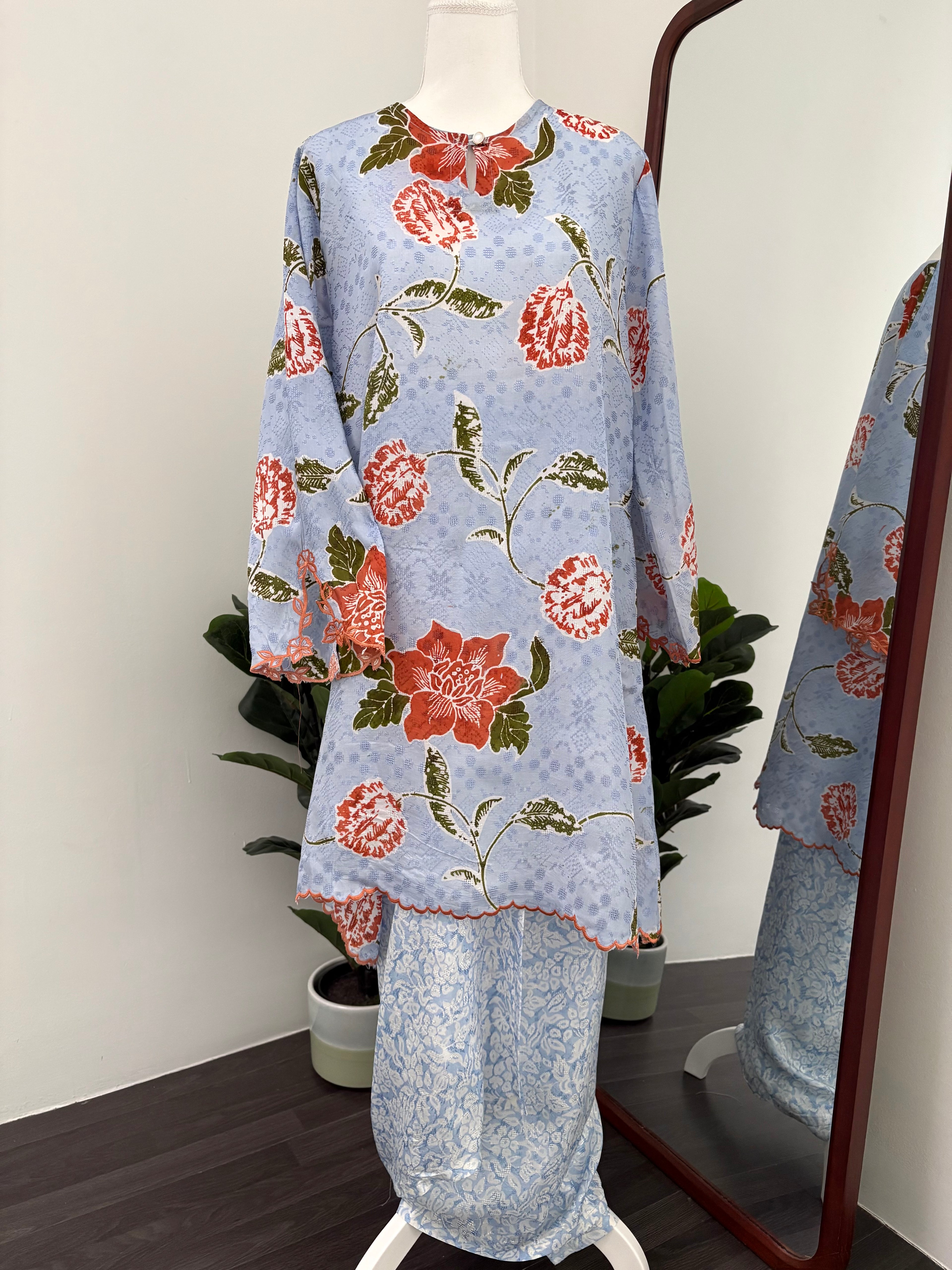 Kurung Ana (Blue Orange)