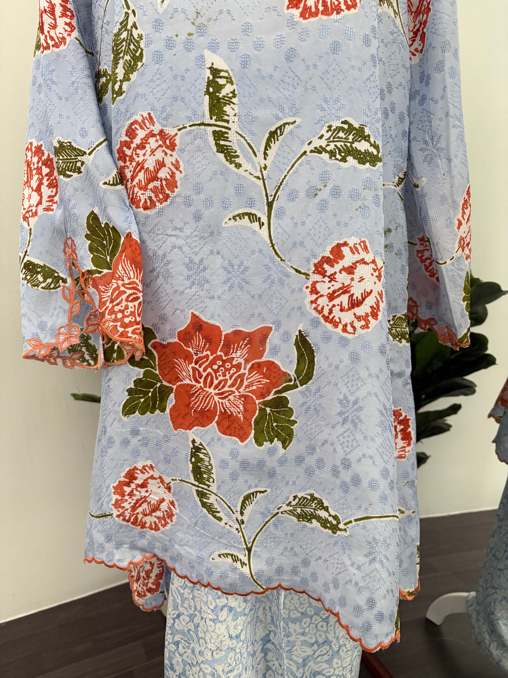 Kurung Ana (Blue Orange)