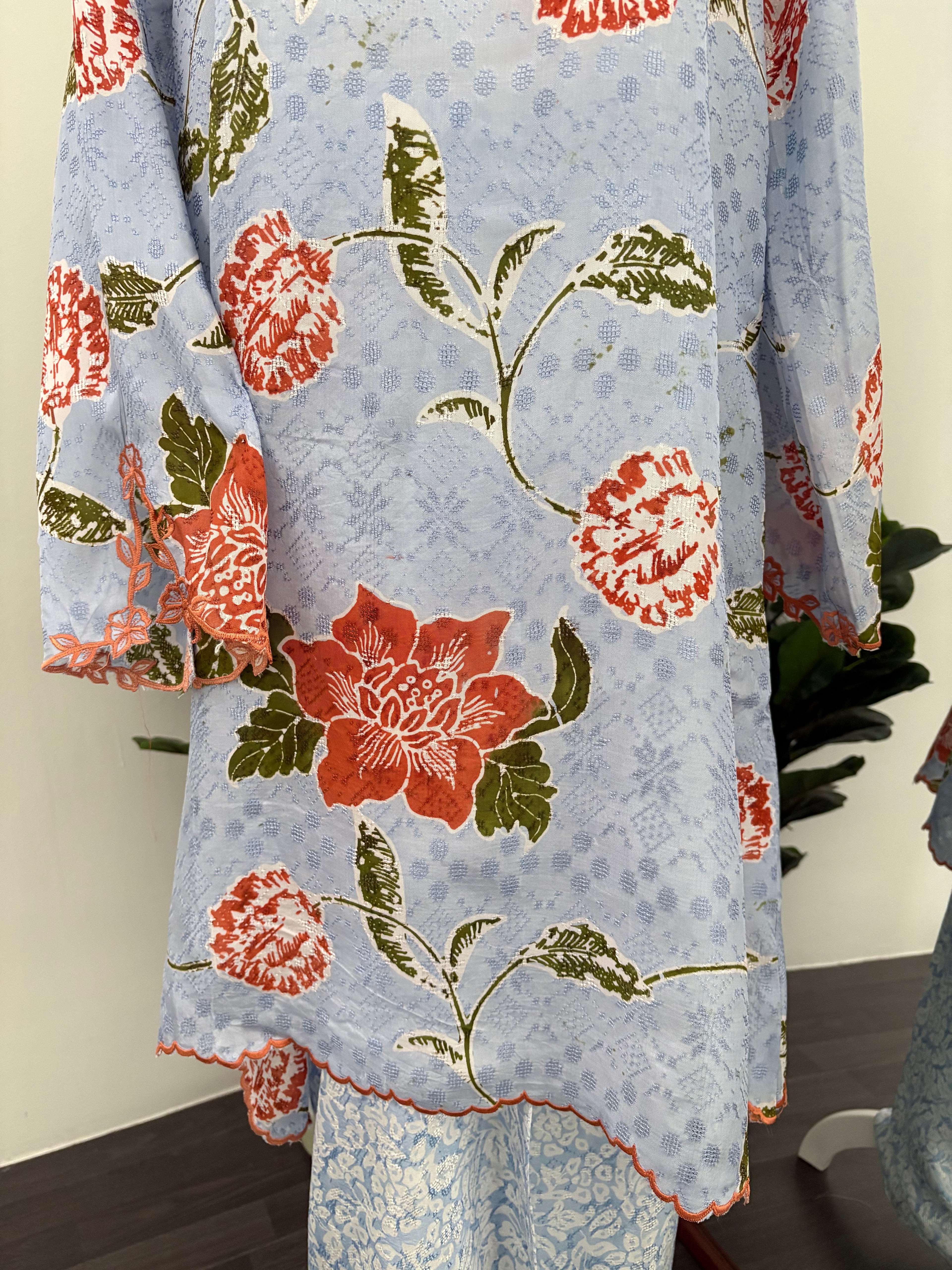 Kurung Ana (Blue Orange)