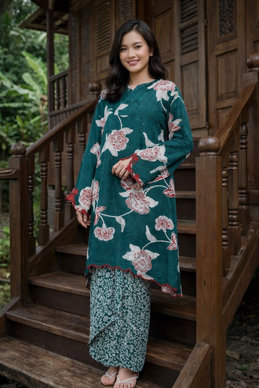 Kebaya Lea (Emerald Green)